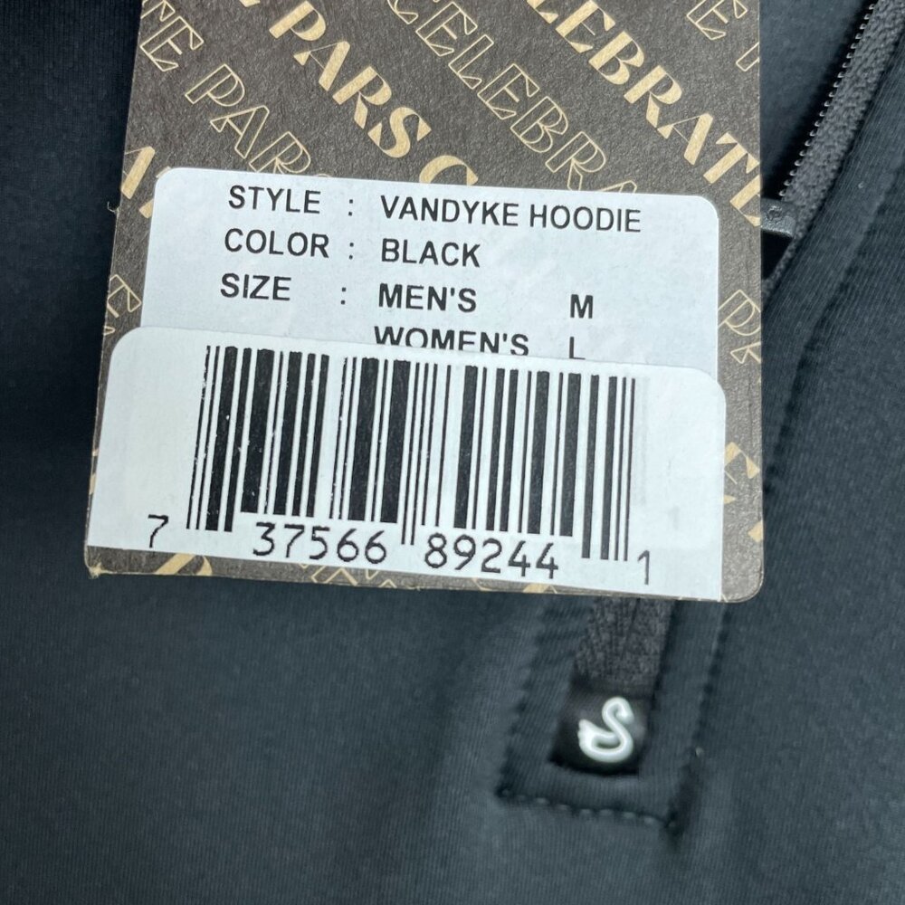 NEW Swannies Golf Men's M Vandykes Black Hoodie Sweatshirt G1548 - Picture 10 of 13